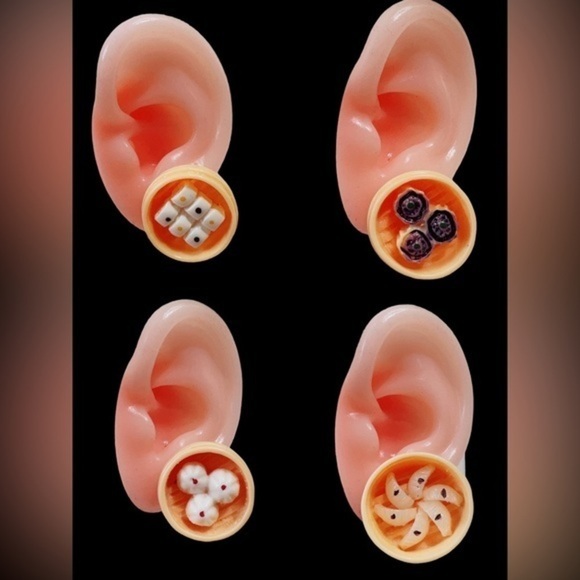 steamed buns / steamed dumplings/ /bao/ /shumai earrings 包子/馒头/小笼包/烧卖/food theme - Picture 5 of 5